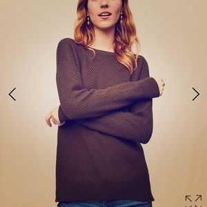 LOFT Textured Boatneck sweater